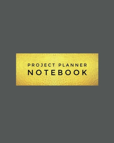 Book Cover Project Planner Notebook: Grey Organizer For Your Projects Or Meetings, Our Book Includes: Attendees List, Action Items, Notes, Follow Up, & To Do List | 8”x10” Large Softback Journal