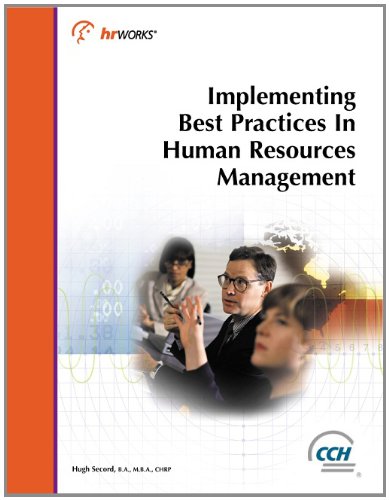 Implementing Best Practices in Human Resources Management (2003)