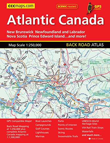 Book Cover Atlantic Canada Back Road Atlas