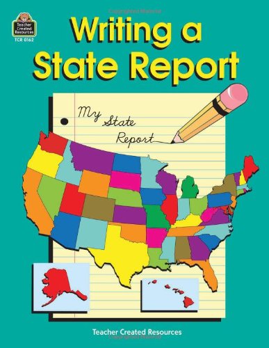 Book Cover Writing a State Report