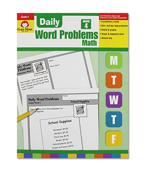 Book Cover Daily Word Problems, Grade 4
