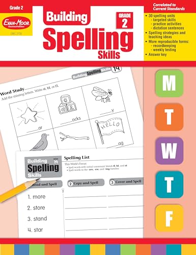 Book Cover Building Spelling Skills, Grade 2