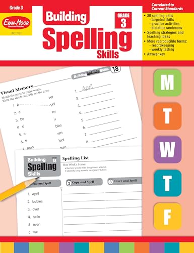 Book Cover Building Spelling Skills: Grade 3