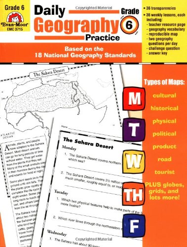 Book Cover Daily Geography Practice: Grade 6