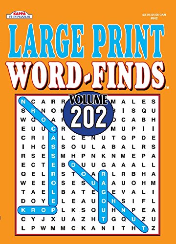Book Cover Large Print Word-Finds Puzzle Book - Volume 202