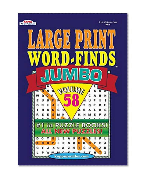 Jumbo Large Print Word-Finds Puzzle Book - Volume 58