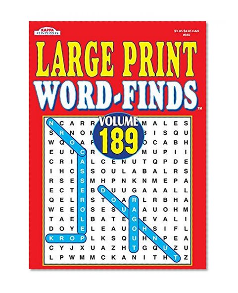 Book Cover Large Print Word Find Puzzle Book-Vol.189