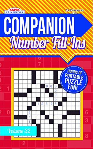 Companion Number Fill Ins Puzzle Book-Volume 32
