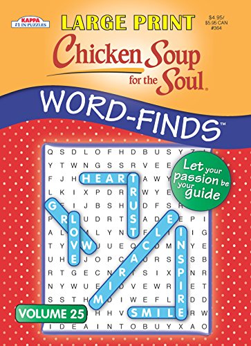 Book Cover Chicken Soup for the Soul LARGE PRINT Word-Finds Puzzle Book-Word Search Volume 19