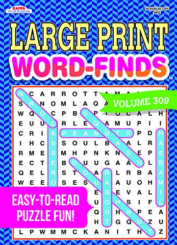 Book Cover Large Print Word-Finds Puzzle Book-Word Search Volume 309