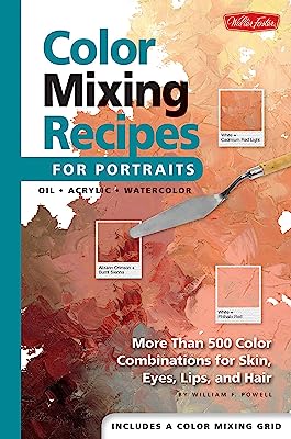 Book Cover Color Mixing Recipes for Portraits: More than 500 Color Combinations for Skin, Eyes, Lips & Hair