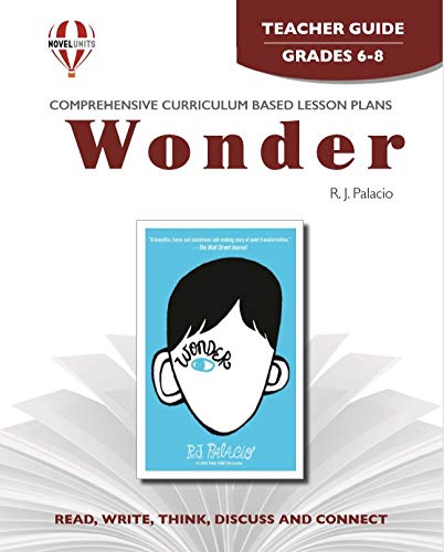 Book Cover Wonder - Teacher Guide by Novel Units