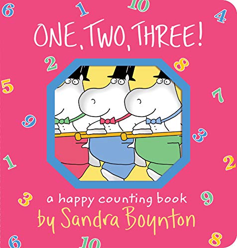 Book Cover One, Two, Three!: A Happy Counting Book (Boynton on Board)