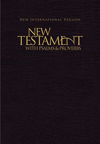 Book Cover NIV, New Testament with Psalms and Proverbs, Pocket-Sized, Paperback, Black