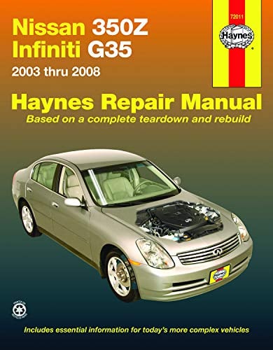 Book Cover Nissan 350Z & Infiniti G35 2003 thru 2008 Haynes Repair Manual