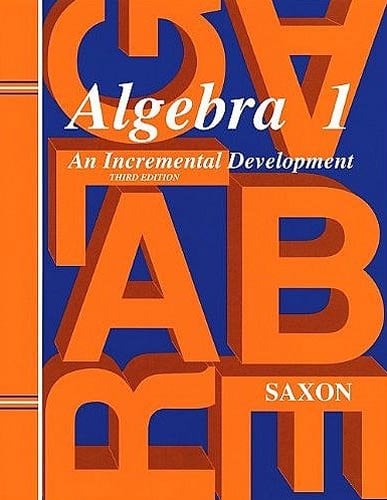 Book Cover Saxon Algebra 1: Homeschool Kit Third Edition