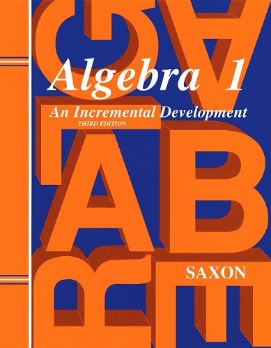 Book Cover Saxon Algebra 1 Solutions Manual
