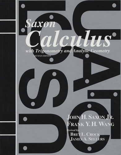 Book Cover Calculus with Trigonometry and Analytic Geometry