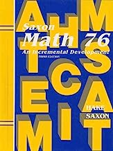 Book Cover Saxon Math 7/6: Student Edition 2002