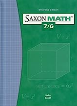 Book Cover Saxon Math 7/6: Student Edition 2004