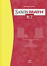 Book Cover Saxon Math: 8/7 with Prealgebra, Student Edition 3rd Edition
