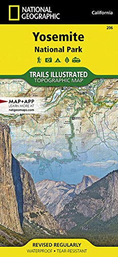 Book Cover Yosemite National Park (National Geographic Trails Illustrated Map, 206)