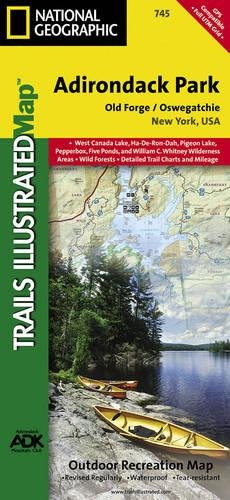 Book Cover Old Forge, Oswegatchie: Adirondack Park (National Geographic Trails Illustrated Map)