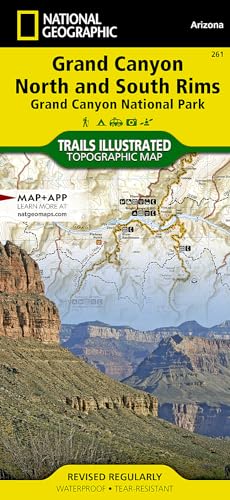 Book Cover Grand Canyon, North and South Rims [Grand Canyon National Park] (National Geographic Trails Illustrated Map)