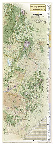 Book Cover National Geographic: Continental Divide Trail in gift box Wall Map (18 x 48 inches) (National Geographic Reference Map)