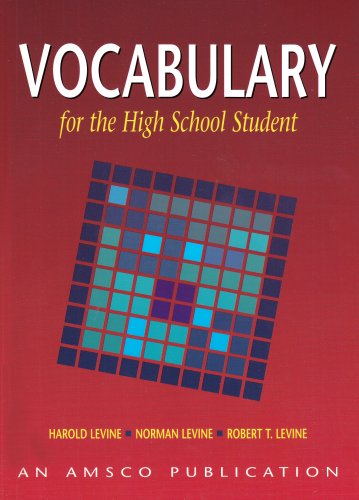 Book Cover Vocabulary for the High School Student