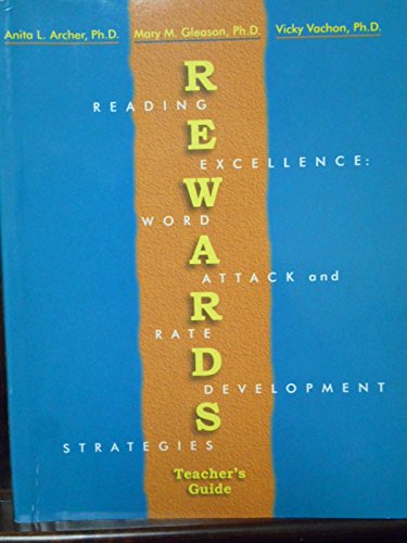 Book Cover Rewards Teacher's Guide: Multisyllabic Word Reading Strategies (Reading Excellence: Word Attack and Rate Development Strategies)