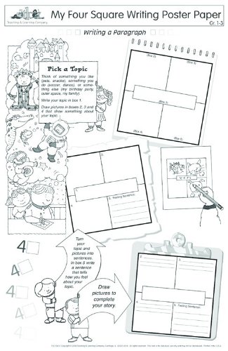 Four Square Writing Poster Paper for Grades 1-3 (Poster Papers)