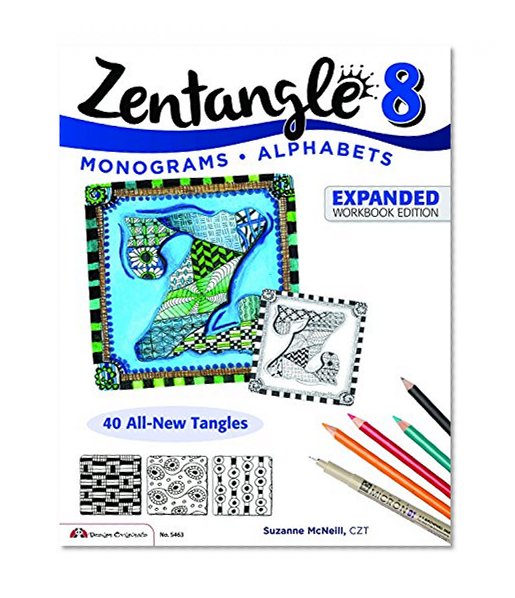 Book Cover Design Originals Zentangle 8 Expanded Workbook Edition