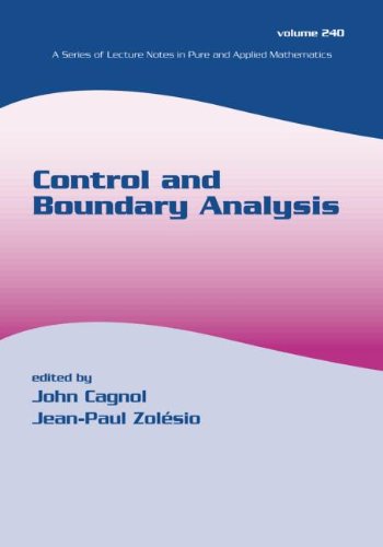 Control and Boundary Analysis (Lecture Notes in Pure and Applied Mathematics)