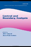 Control and Boundary Analysis (Lecture Notes in Pure and Applied Mathematics)