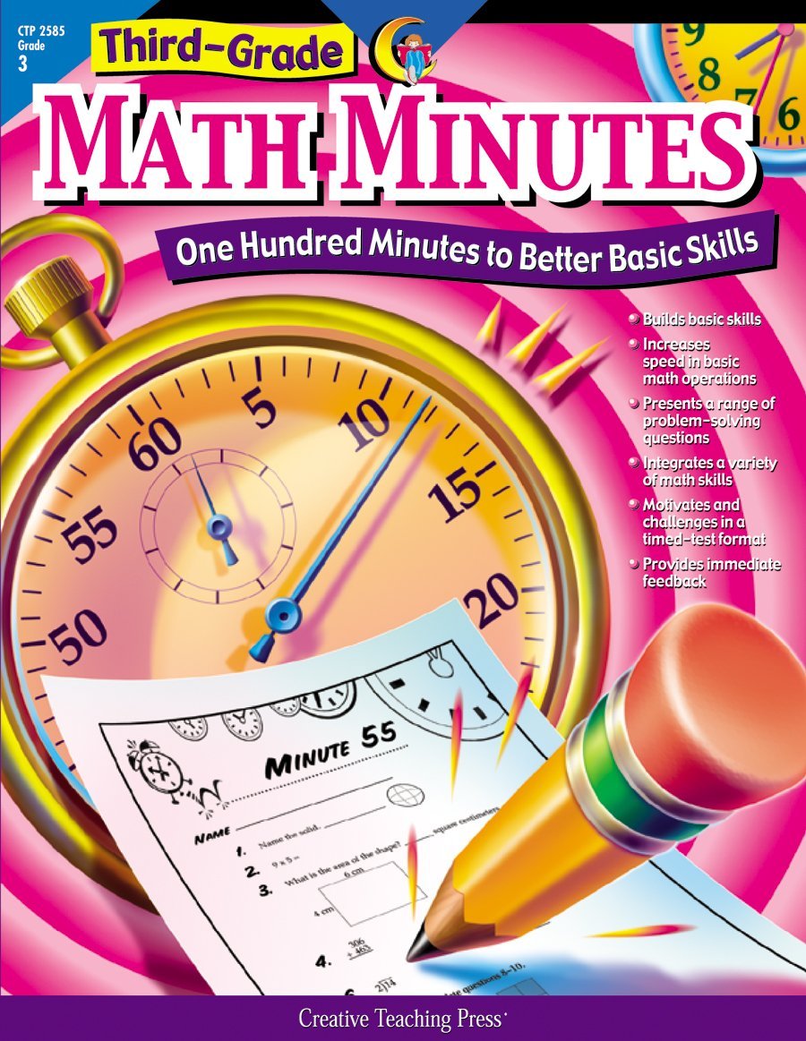 Book Cover Creative Teaching Press Math Minutes Book, Grade 3