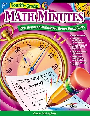 Book Cover Math Minutes, 4th Grade