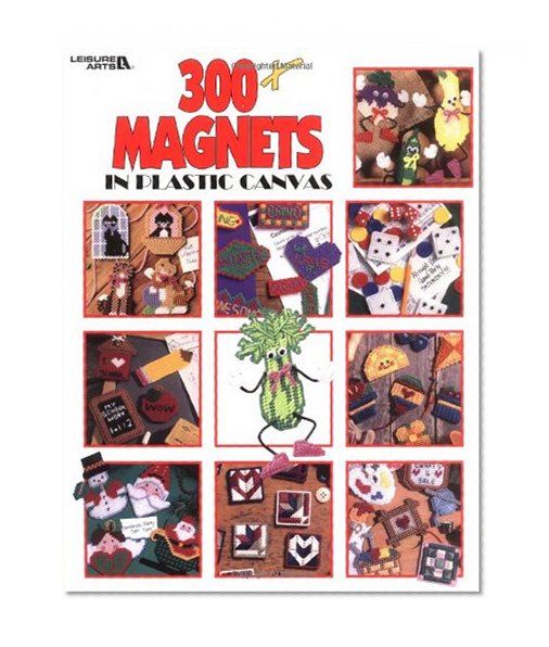 Book Cover 300+ Magnets In Plastic Canvas  (Leisure Arts #1807)