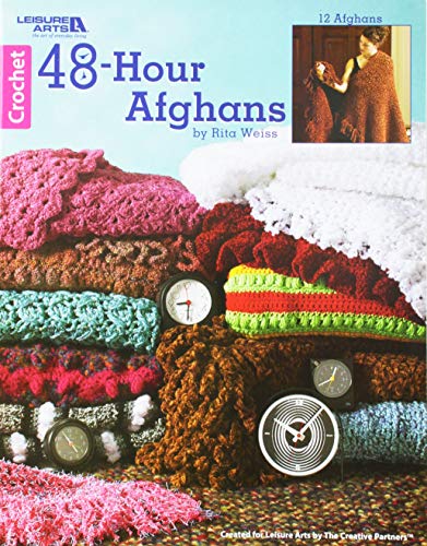 Book Cover Crochet 48-Hour Afghans-12 Beautiful Designs Easy Enough to be Completed in only 48 Hours