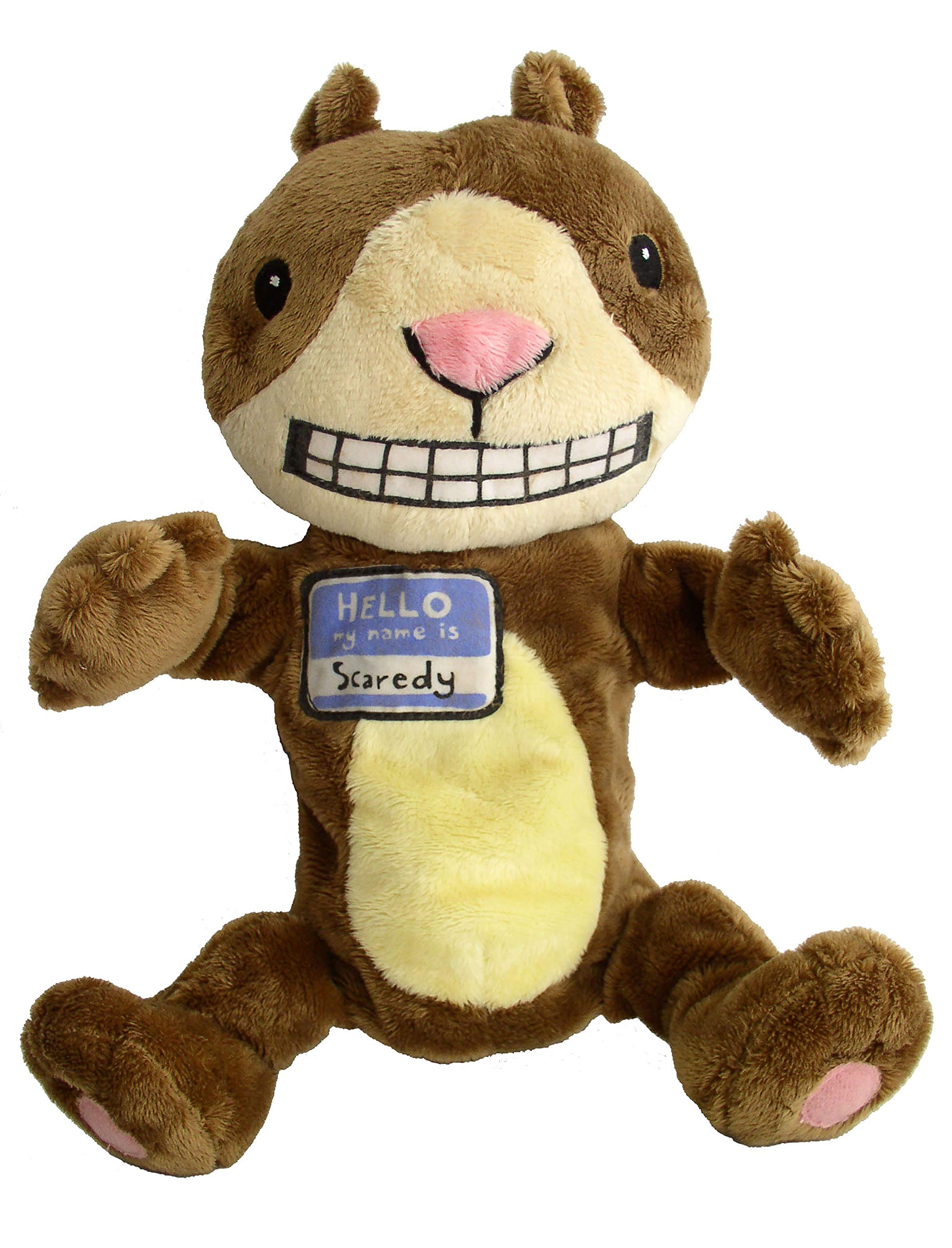 Book Cover MerryMakers Scaredy Squirrel Plush Hand Puppet, 12-Inch