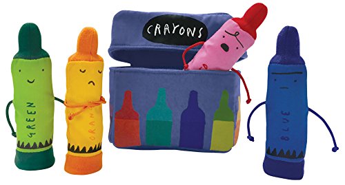 Book Cover MerryMakers The Day the Crayons Quit Finger Puppet Playset, Set of 4, 5-Inch Each