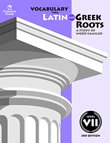Book Cover Vocabulary from Latin and Greek Roots - Level VII