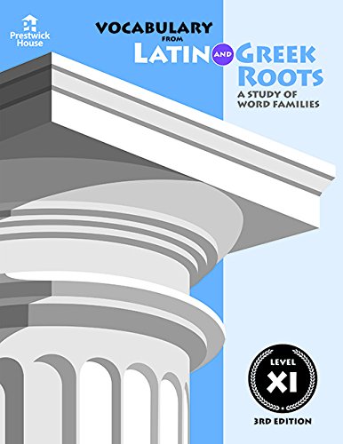 Book Cover Vocabulary from Latin and Greek Roots: Level XI