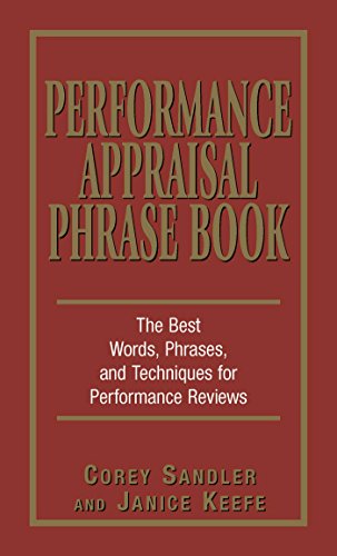 Book Cover Performance Appraisal Phrase Book: The Best Words, Phrases, and Techniques for Performance Reviews