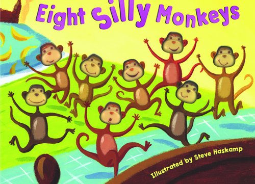 Book Cover Bendon Publishing Eight Silly Monkeys Mini Board Book