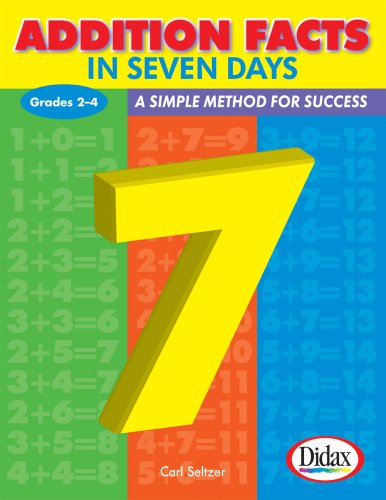 Book Cover Addition Facts in Seven Days / Grades 2-4