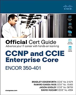 Book Cover CCNP and CCIE Enterprise Core ENCOR 350-401 Official Cert Guide