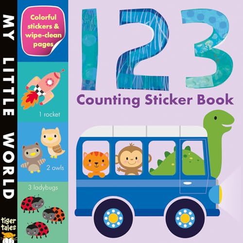 Book Cover 123 Counting Sticker Book (My Little World)
