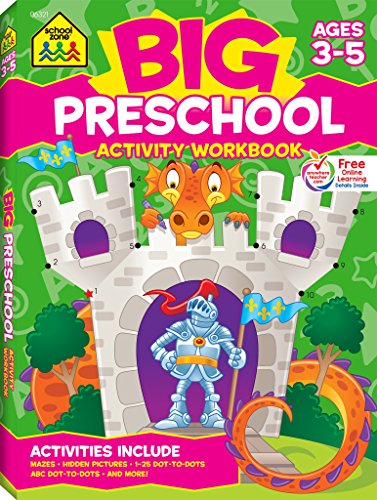Book Cover Big Preschool Activity Workbook Ages 4 & Up