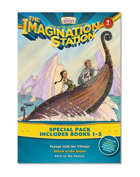 Imagination Station Books 3-Pack: Voyage with the Vikings / Attack at the Arena / Peril in the Palace (AIO Imagination Station Books)